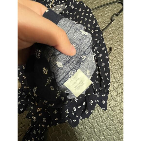 Free People Jump On It Jumpsuit Navy Blue 100% Rayon Long Sleeve Size XS - Picture 5 of 7